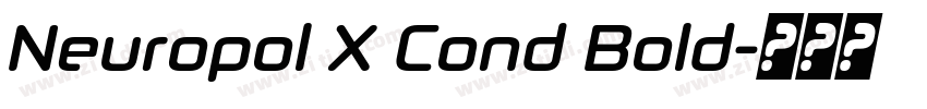Neuropol X Cond Bold字体转换